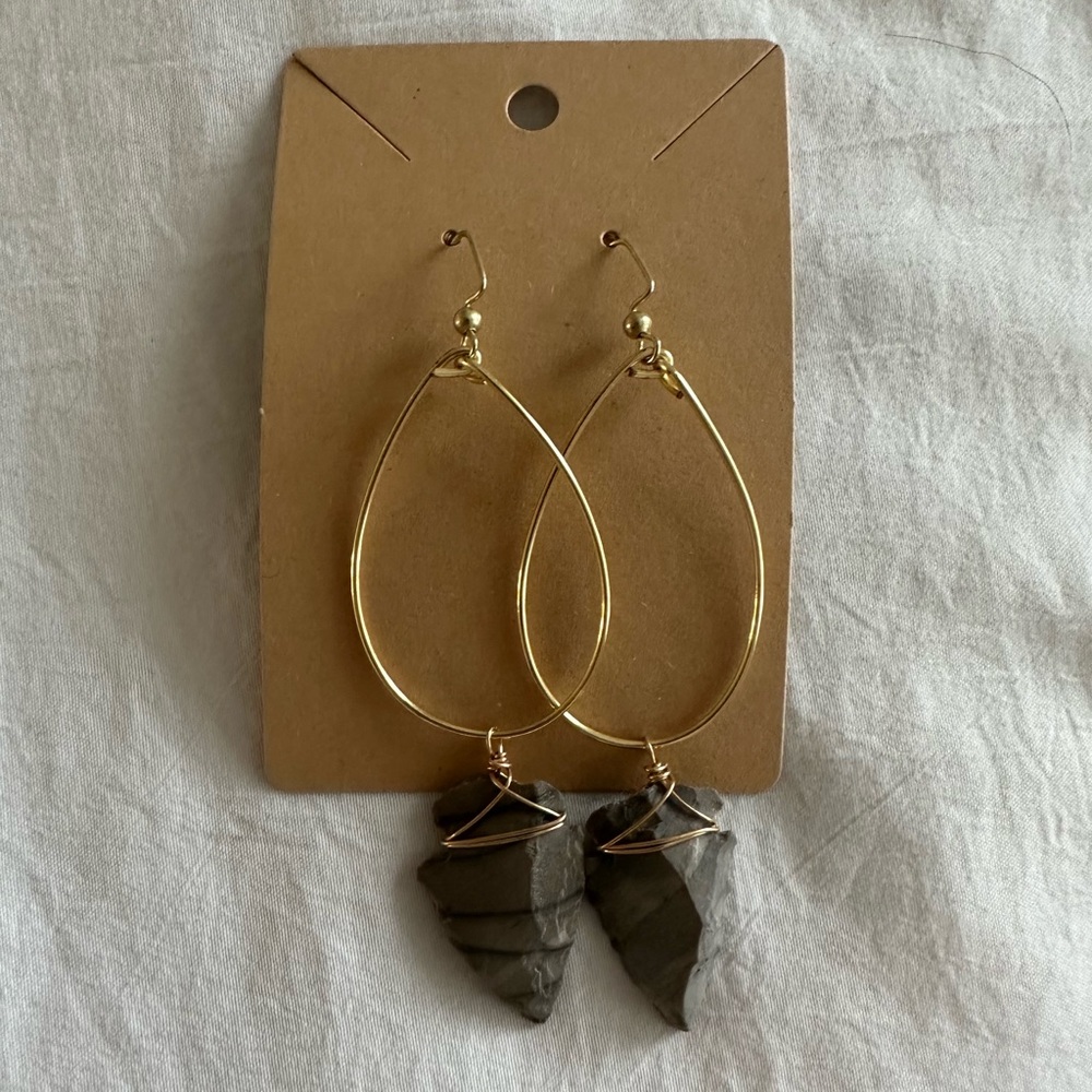 Handmade Arrowhead Gold Filled Earrings